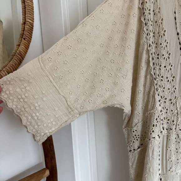 Magnolia Pearl Eyelet Cream Dress - Picture 3 of 7